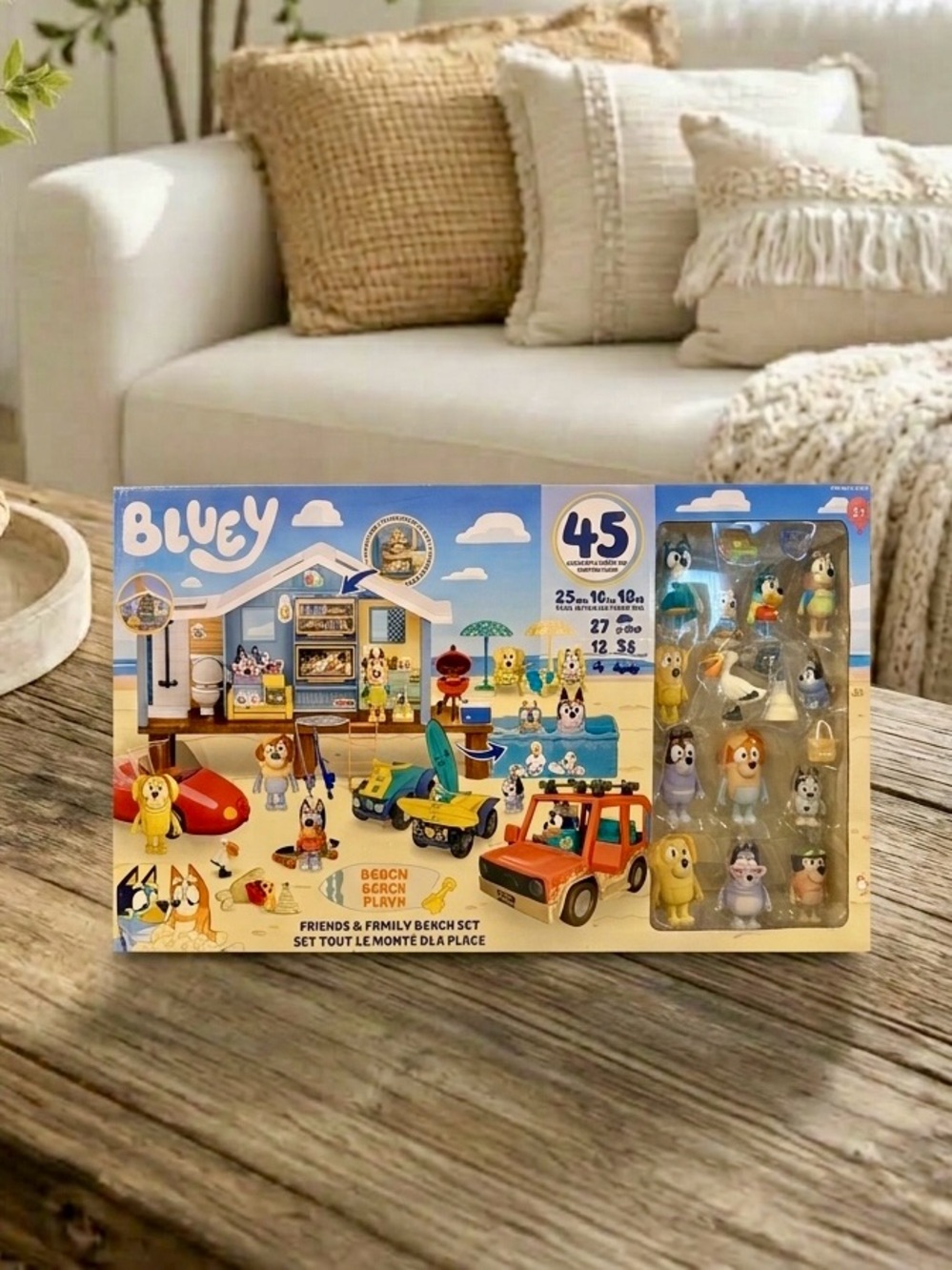 🆕 Bluey Ultimate Friends & Family Beach House Playset Costco Exclusive Mega Pack